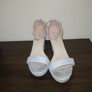 David Bridals Silver heels